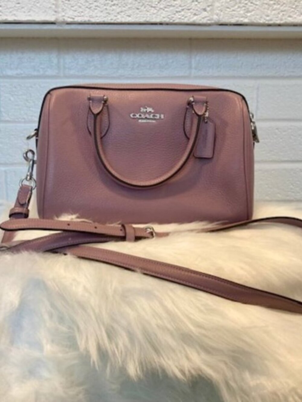 BNWT: Rare Coach Rowan Satchel Crossbody Bag - Jasmine Purple